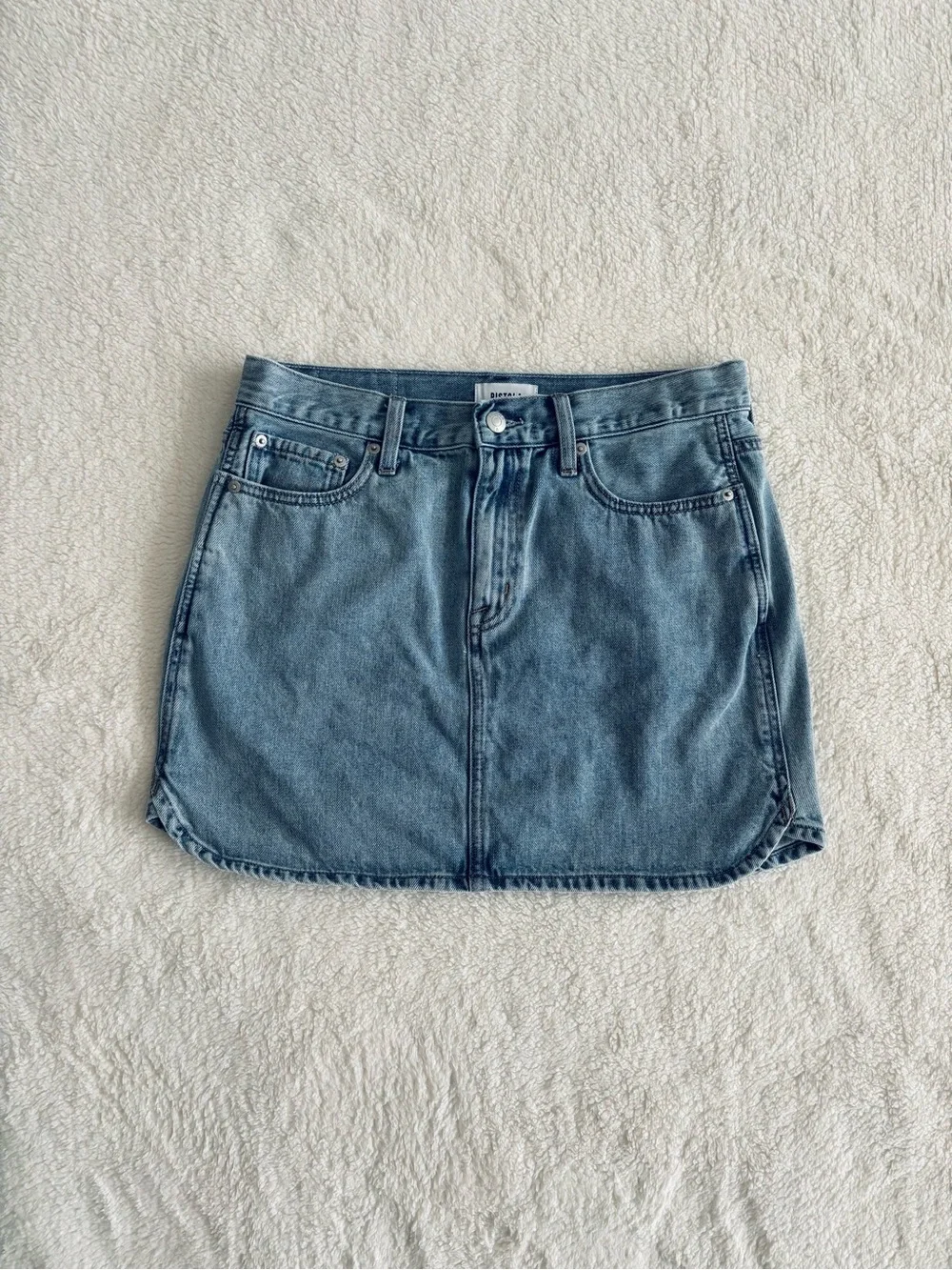 Pistola Denim Mini Skirt Women’s Size 28 Light Wash Jean Skirt Y2K Casual